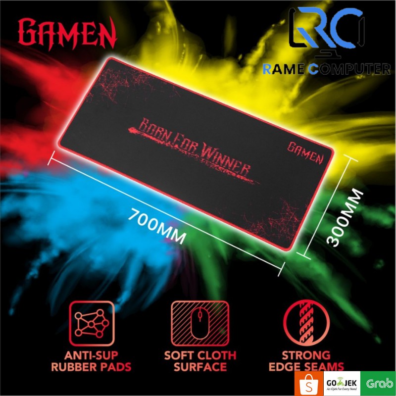 Mousepad Gamen GP-XL Anti-slip with Soft Surface Black Original