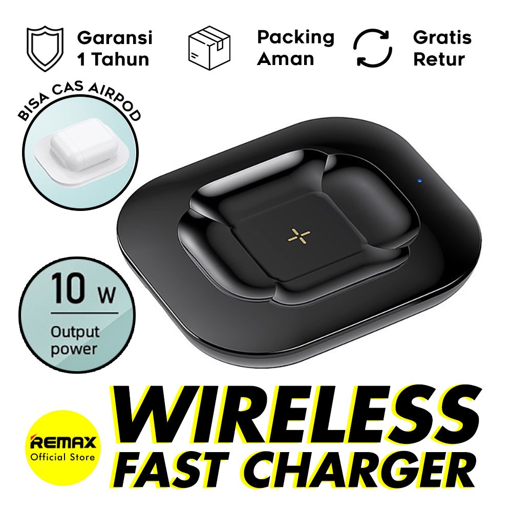 Wireless Charger Remax RP-W20 Fonny 10W Qi Fast Charging Pad Original