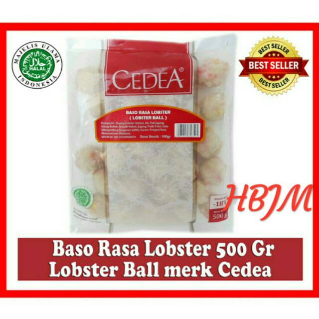 

BASO RASA LOBSTER 500 GR (ISI 29 PCS) LOBSTER BALL MERK CEDEA