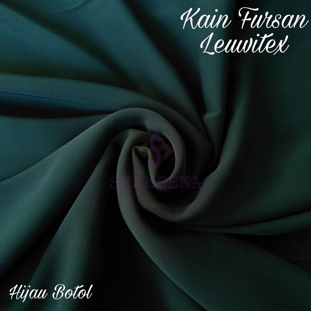 1m Kain Fursan Leuwitex Premium cocok Untuk Gamis Abaya HIjab dll Tebal Tidak Tranparan