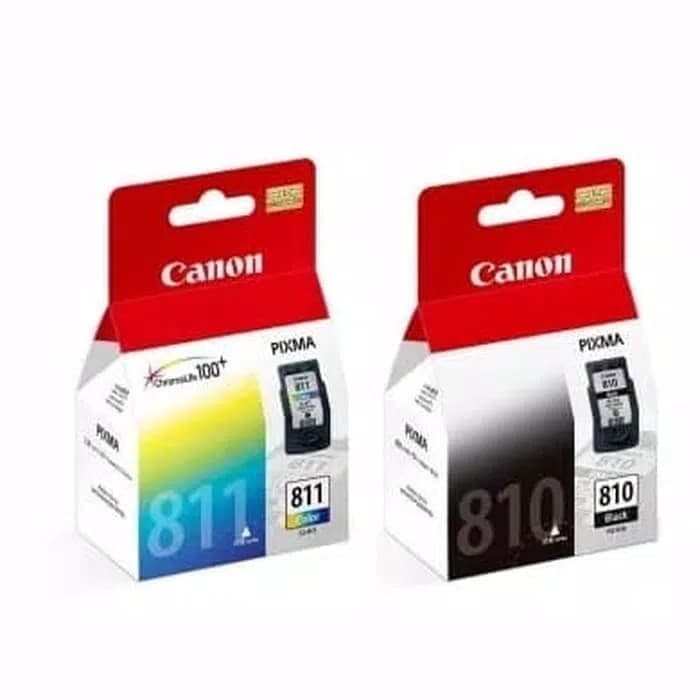 Paket tinta cartridge canon pg 810 black dan 811 color