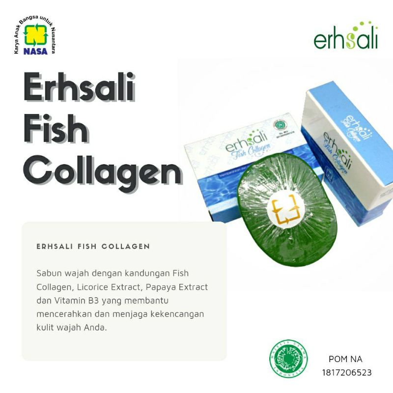 Jual Ershali Fish Collagen Fishco Original Sabun Anti Aging Dan