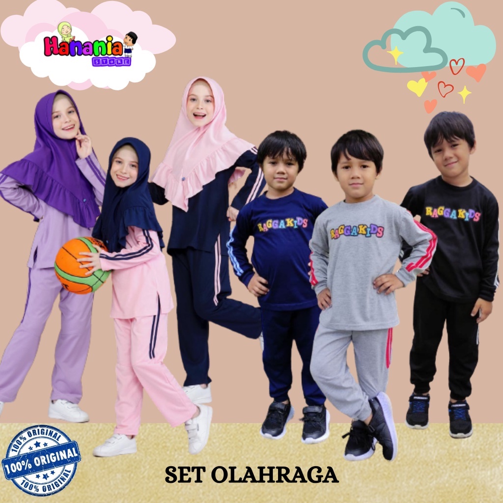 Setelan Baju Olahraga Anak Bahan Kaos Terbaru Nyaman Adem Raggakids