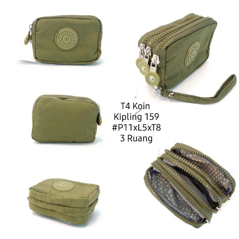 Sale murah  Dompet koin kipling 3 sleting import