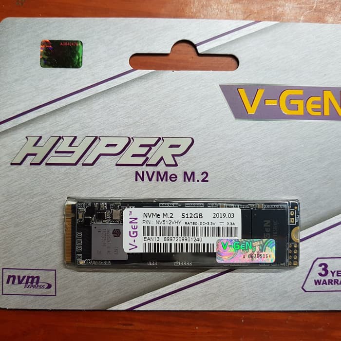 SSD M.2 NVme 512GB HYPER V-GeN