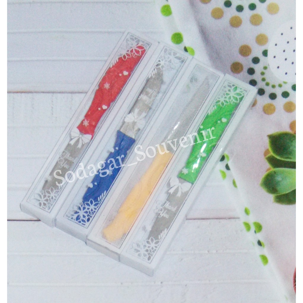 Isi 100 Pcs Souvenir Pisau Dapur Mini Kemas mika/ Souvenir pernikahan Pisau dapur