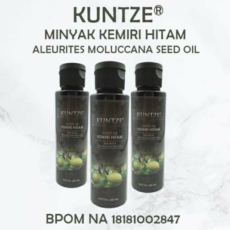 Minyak kemiri perawatan rambut rontok / Minyak kemiri anti botak / Kuntze minyak kemiri / Minyak kemiri penyubur rambut / Penumbuh rambut / Minyak kemiri hitam original BPOM