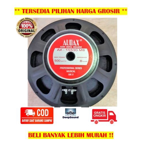 AUDAX Speaker 15 Inch Daya 500 Watt AX-15530 Full Range ASLI