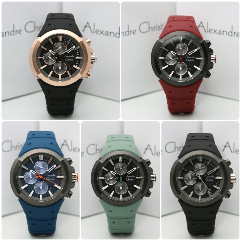 Alexandre Christie Pria AC 6566 AC6566 6566 Rubber Original Garansi Resmi 1 Tahun