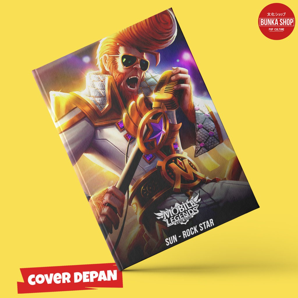 

Note Book Game Mobile Legends Sun Rock Star Hardcover A5 Buku Tulis Catatan Murah