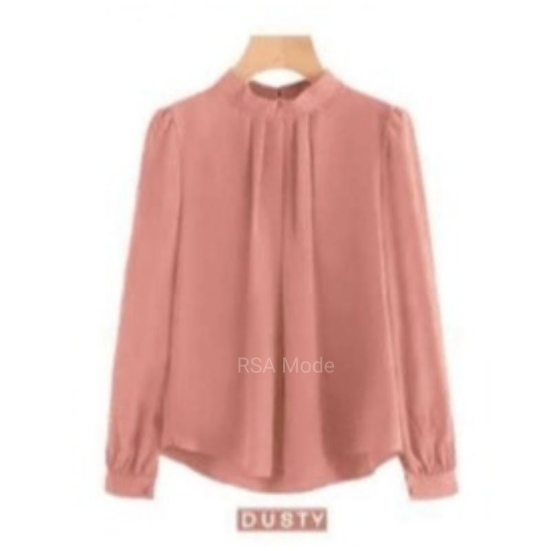 Baju Atasan Blouse Wanita Korean Style S, M, L, XL, XXL, XXXL, 4L, 5L Jumbo LD 90, 94, 98,104,110,120,130,140-4