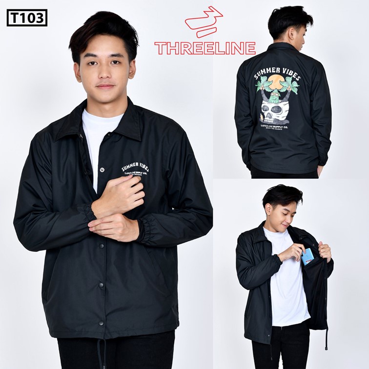 NEW MODEL JAKET BOMBER URBAN PRIA/WANITA (UNISEX)-Jaket Coach Hitam