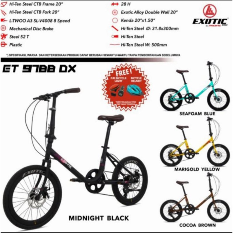 Sepeda 20 Inch Exotic ET 9788 DX (Minion)