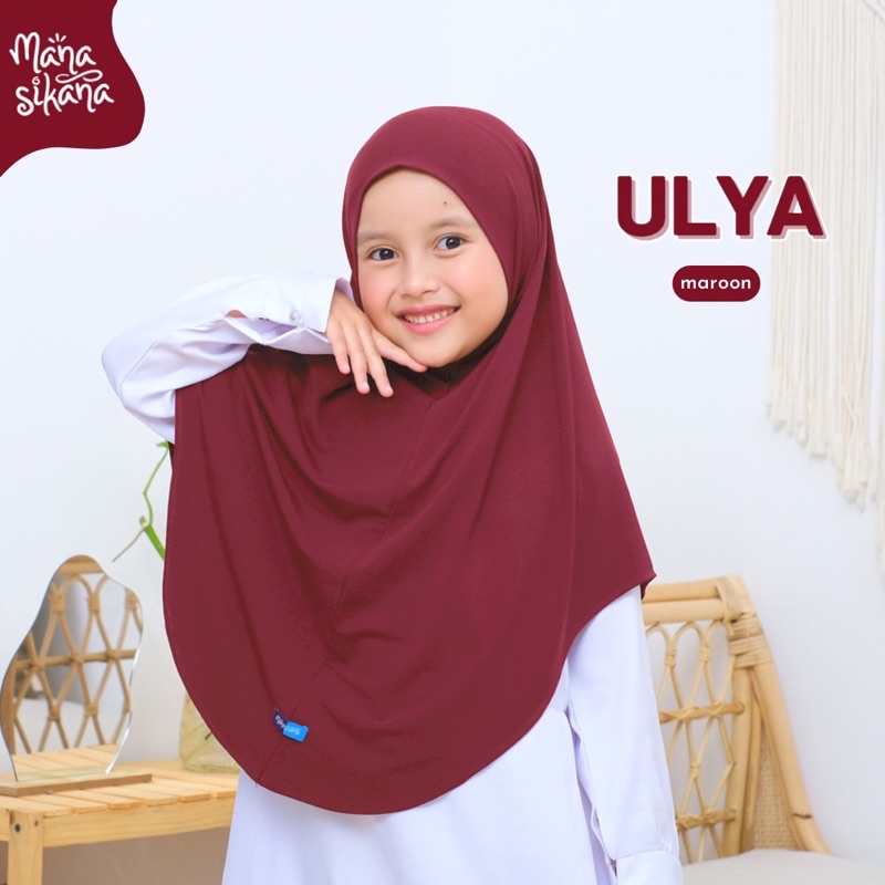 MANASIKANA Ulya Jilbab Anak Instan Jersey Couple Bergo