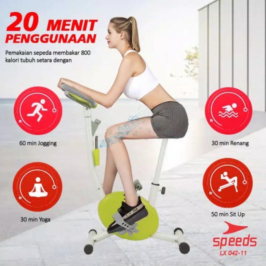 Sepeda Statis Excercise Belt Spinning Bike indoor mini Speeds 042-11