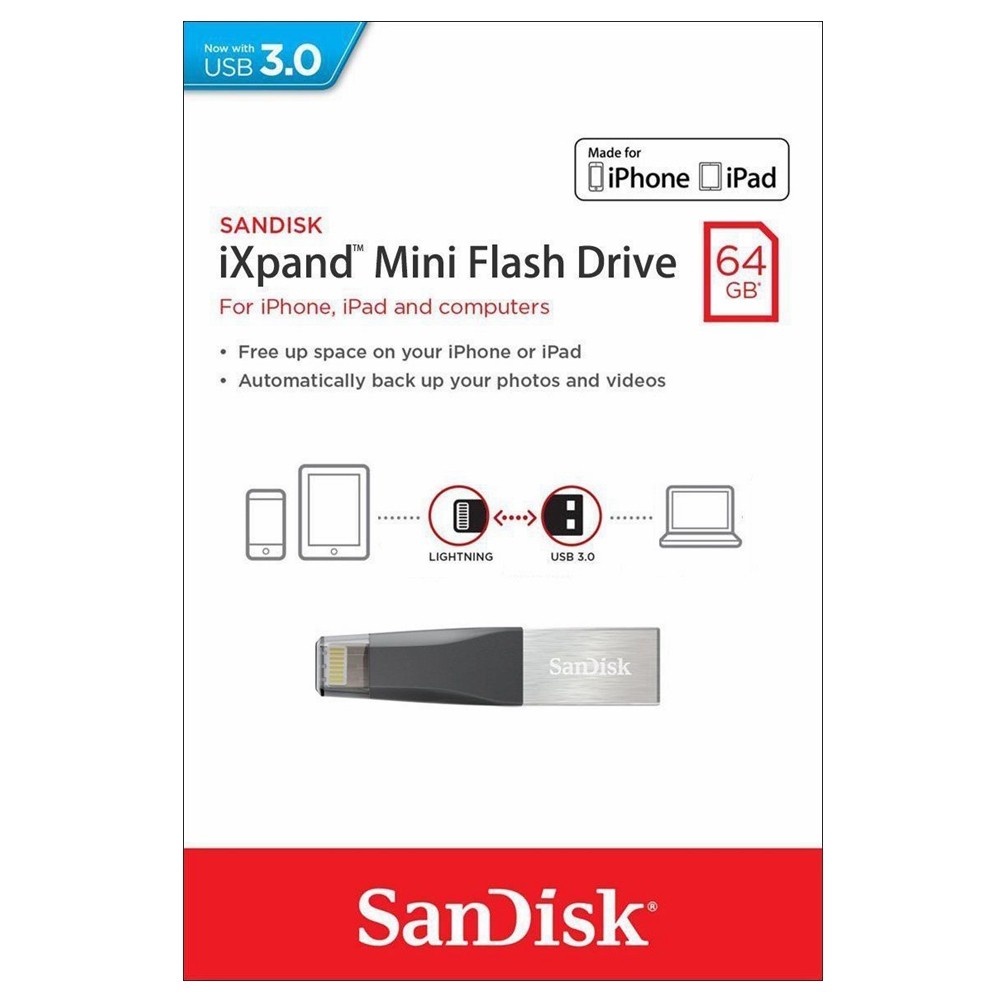 Sandisk ixpand flash drive - 64GB (OTG IPHONE) | Shopee