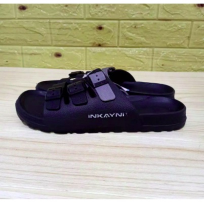 YK6026 Sandal Selop Karet Pria / Sendal Slide Tali 3 Casual Merek Inkayni Size 39-44