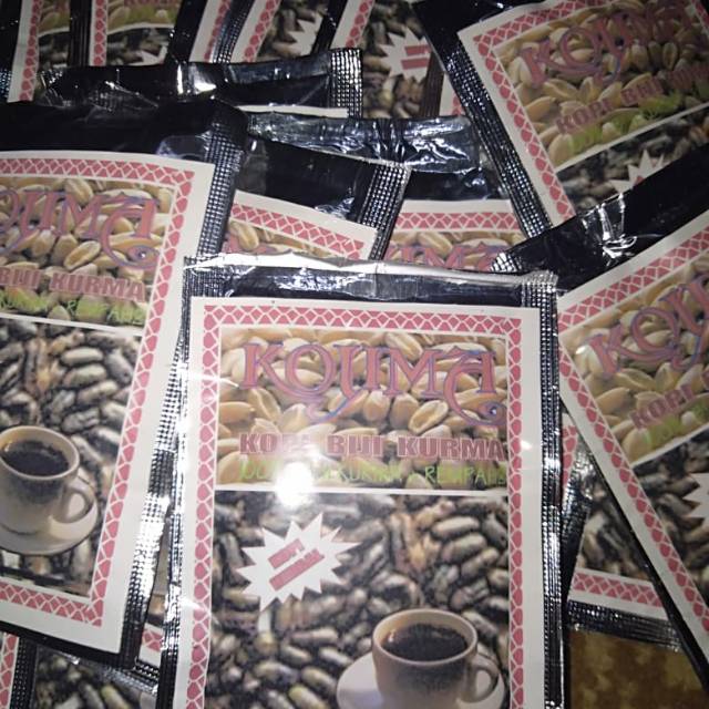

KOJIMA ( Kopi Biji Kurma )Kopi Biji Kurma KOJIMA 100% dari biji kurma di tambah rempah2
