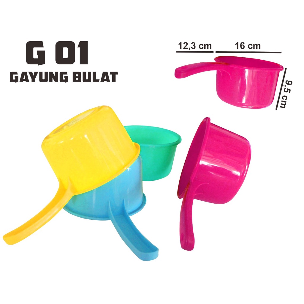 MURAH !! G 01 - Gayung Air Kualitas Bagus 2 ukuran Dengan Ketahanan Bahan yang Berbeda G01 / G02