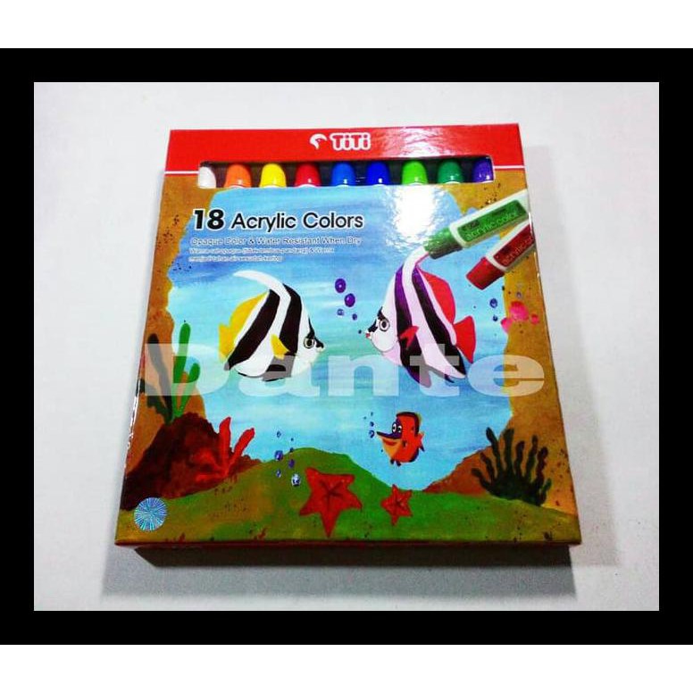 

TERBARU CAT ACRYLIC TITI 18 WARNA PERALATAN MELUKIS TERMURAH DAN TERBARU
