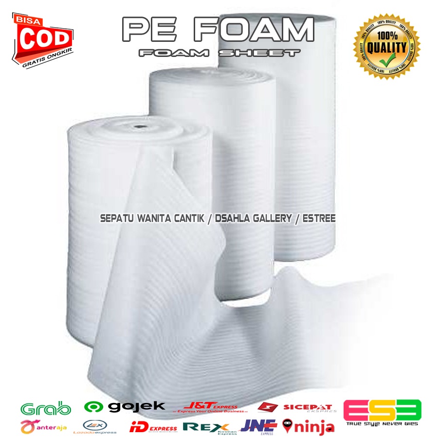 Jual Busa Foam Tipis Lembaran Putih Pe Foam Sheet 3 Mm Untuk Warpping ...