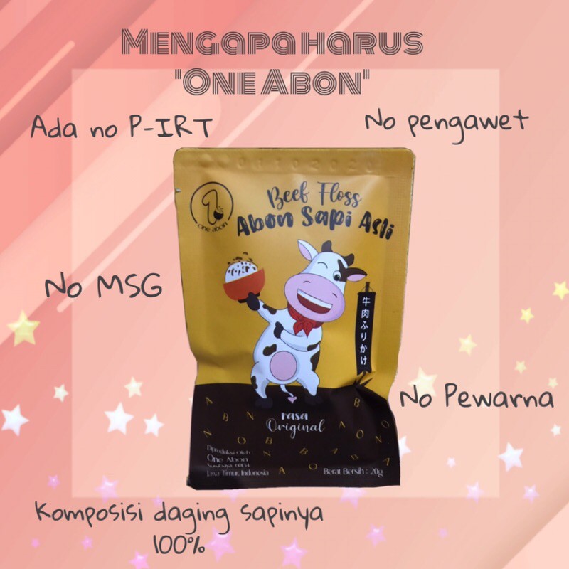 

Abon Sapi ‘One Abon’ sachet 20g x5pcs
