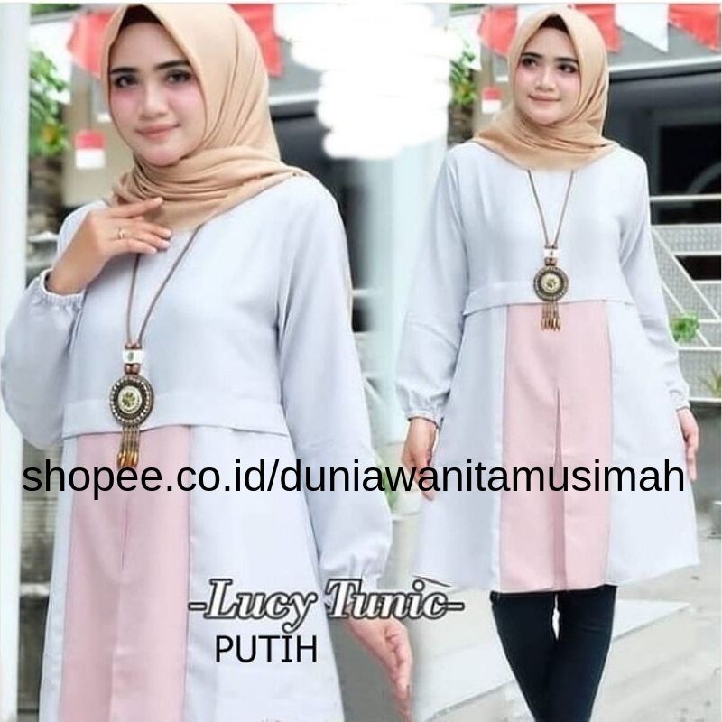 Baju Atasan Muslim Remaja Modis Moscrepe Model Baju Atasan Wanita Lengan Panjang Muslim Terbaru Shopee Indonesia