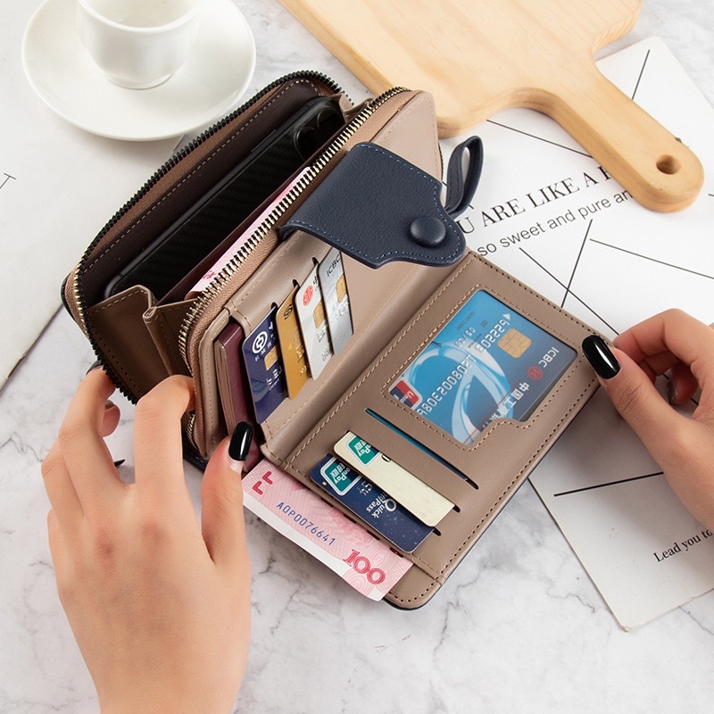 Dompet Lipat Wanita Dompet Kulit Pendek Cewek 2 Fold Wallet LN C228