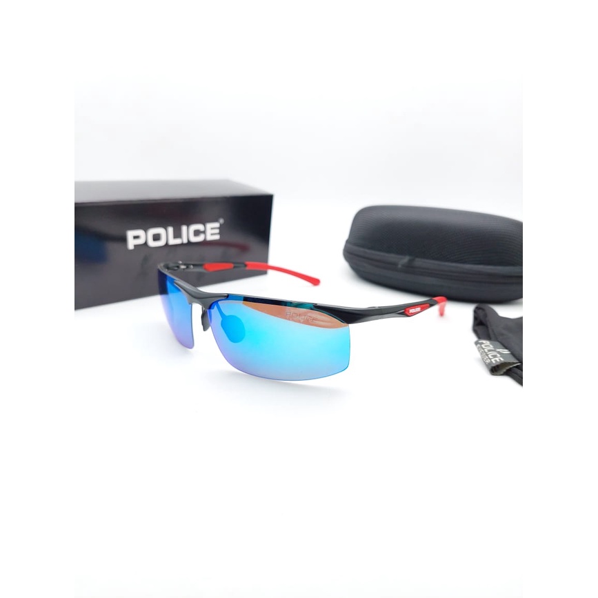 Sunglasses Kacamata Hitam Pria DJ Police 1910 Import Polarize Anti Silau Mewah