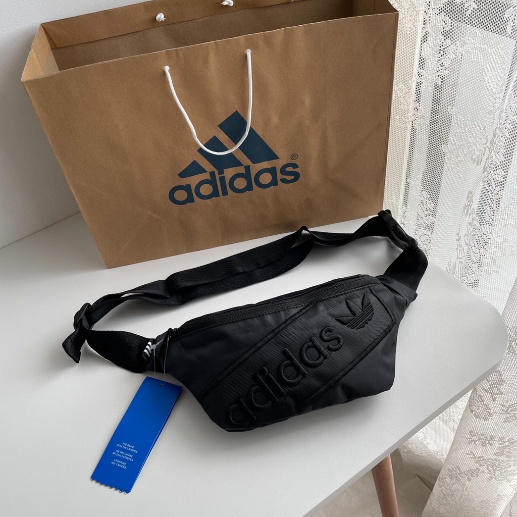 TAS WAISTBAG ADIDAS DIAGONAL SCRIPT ORIGINAL BLACK / TAS WAISTBAG ADIDAS DIAGONAL SCRIPT ORIGINAL BL
