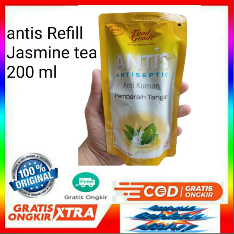 antis refill 200ml varian jasmine tea hand sanitizer