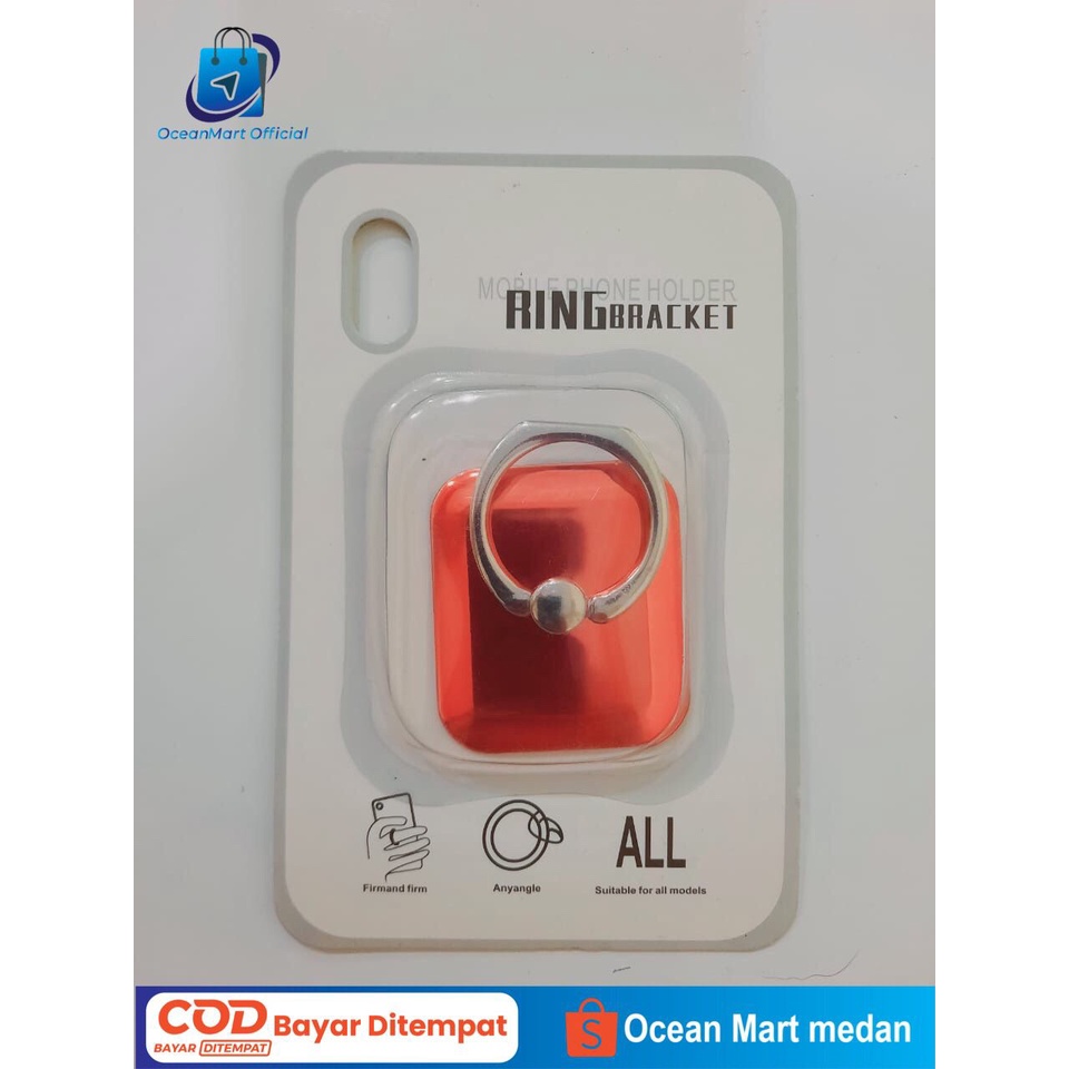 iRing Hp Stand Holder Handphone i-Ring Cincin Bracket Stens Ring Holder Polos OCEANMART OCEAN MART Aksesoris Murah Grosir