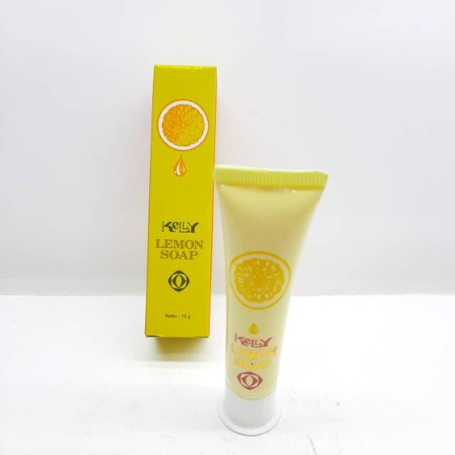 `ღ´ PHINKL `ღ´ 【﻿ｋｅｌｌｙ】 Sabun Kelly lemon 15gr/25gr sabun cuci muka wajah pencerah pemutih kulit leher