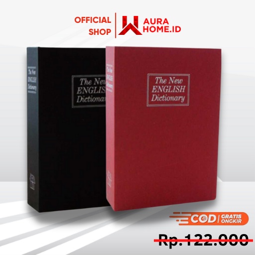 Kotak Buku Kamus Dictionary Safety Box Storage Size S / Kotak Brangkas Brankas Tempat Uang Tabungan 