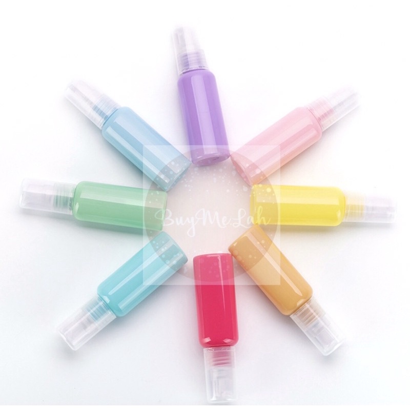 10ml/30ml/50 Botol Spray/lotion warna Macaron/Empty travel Bottle