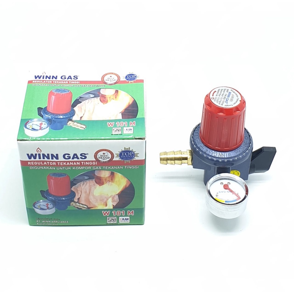 Regulator Tekanan Tinggi Plus Meter Winn Gass W 181 M