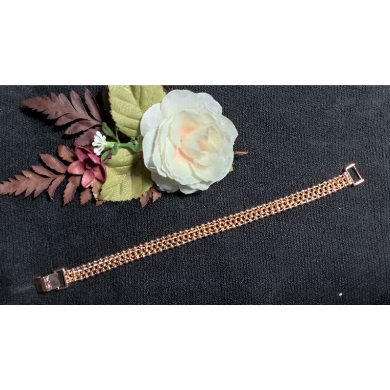 gelang rantai emas imitasi