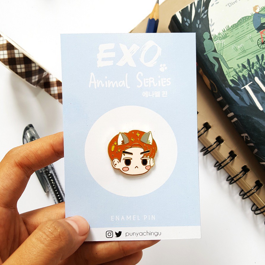 EXO Enamel Pin - Animal Series [READY STOCK]