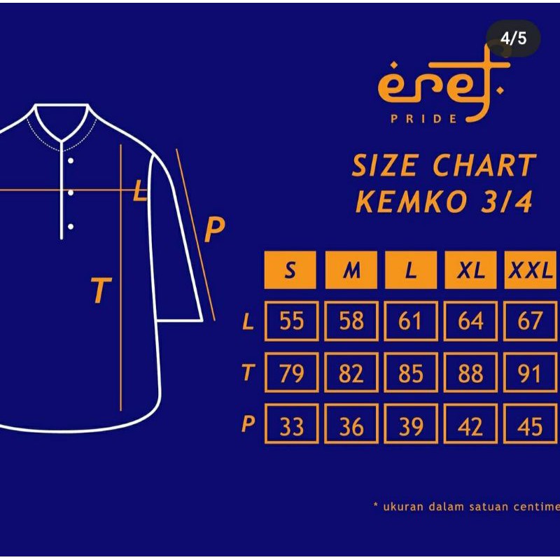 KEMEJA KOKO PRIA 3/4 PAKAIAN MUSLIM MODEL REGLAN [PREMIUM PRODUCT QUALITY]