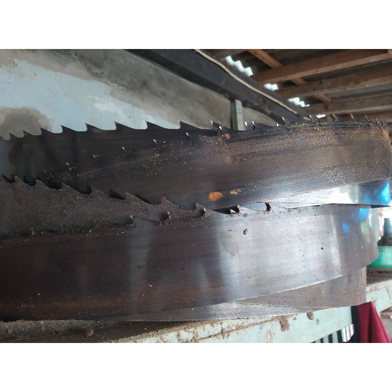 GERGAJI BEKAS Sunfish/ SKS asli sawmild/bandsaw 50 cm bahan membuat pisau sekop pacul dll