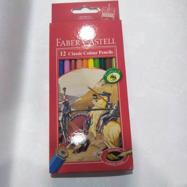 

Pensil 12 warna Faber Castell