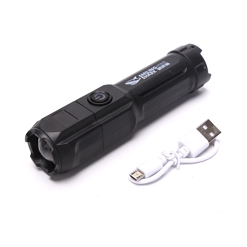 {LUCKID}Super Bright ABS Strong Light Focusing Led Flashlight Portable Multi-function