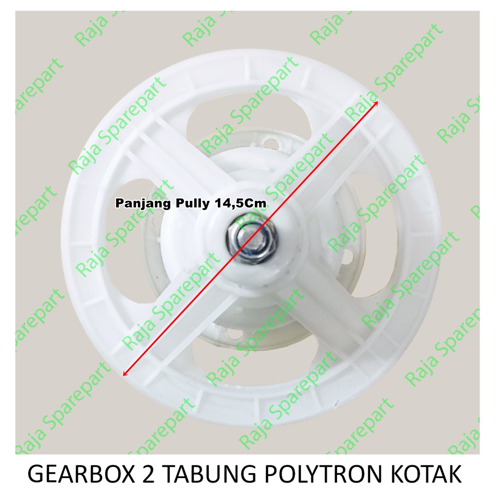 Gearbox Mesin Cuci 2 Tabung Polytron as kotak GB20