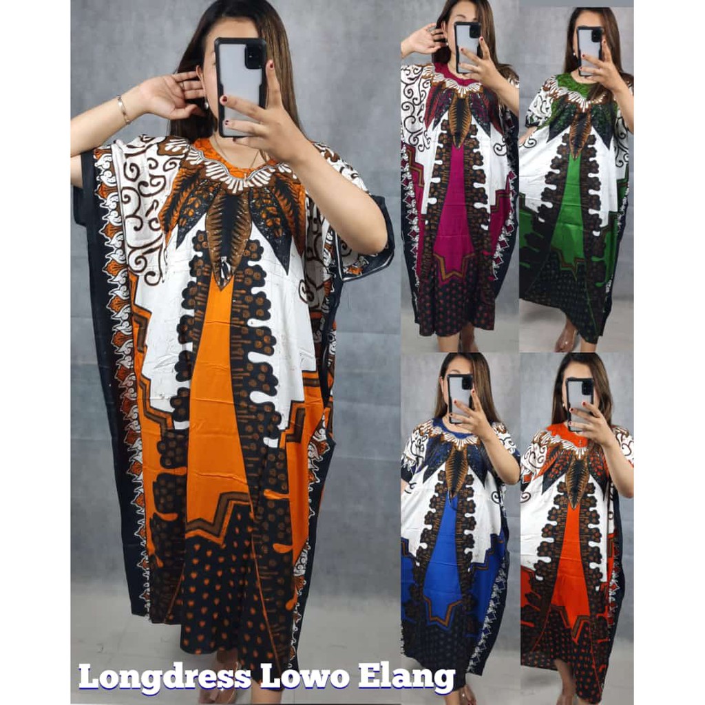 Coza Hijab / Longdress Lowo Jumbo Motif Elang / Coza Batik