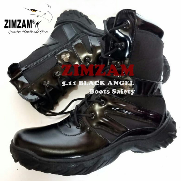 SEPATU PRIA 5.11 TACTICAL 511 BLACK ANGEL KOMANDO BOOTS SAFETY FULL BLACK SEPATU DELTA OUTDOOR