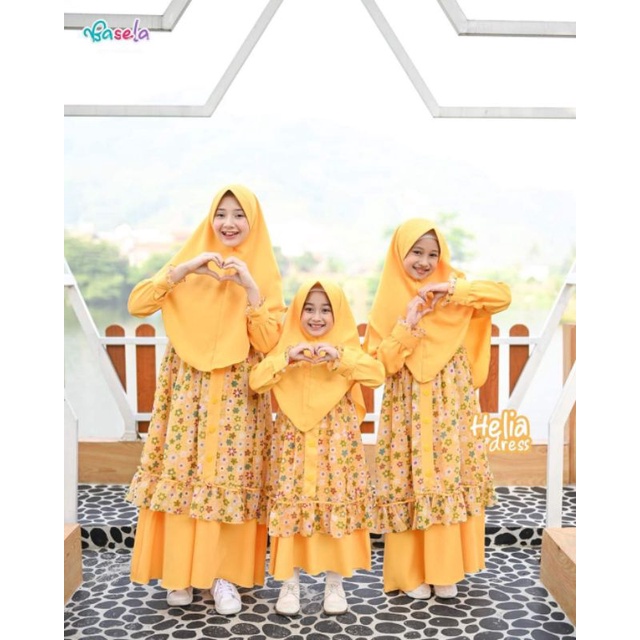Basela kids Helia Baju Gamis Anak terbaru