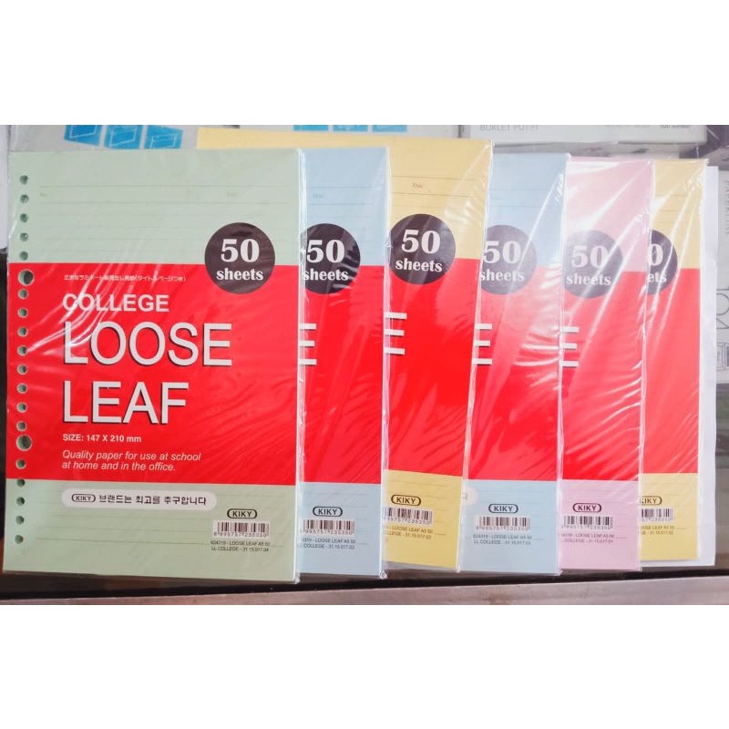 

LOOSE LEAF isi 50 lembar