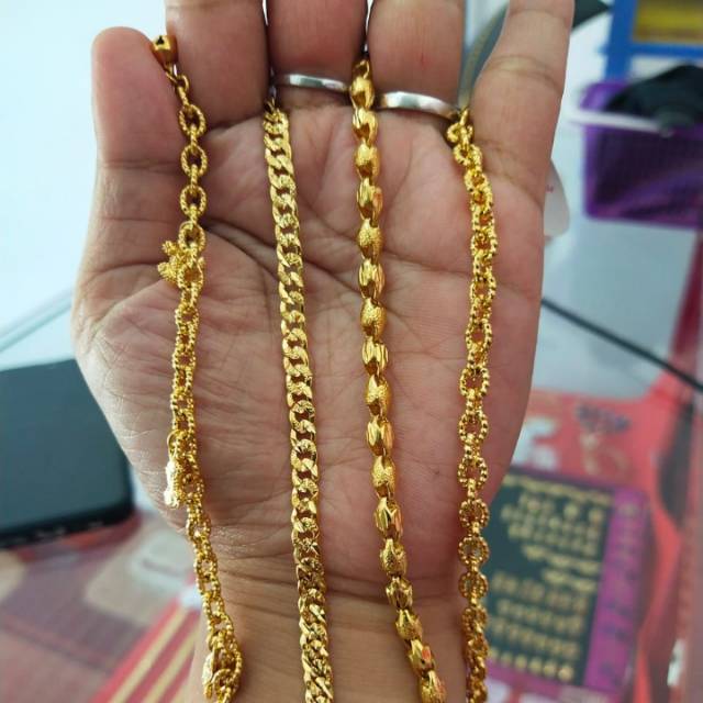 Gelang emas Bangkok ORI impor.