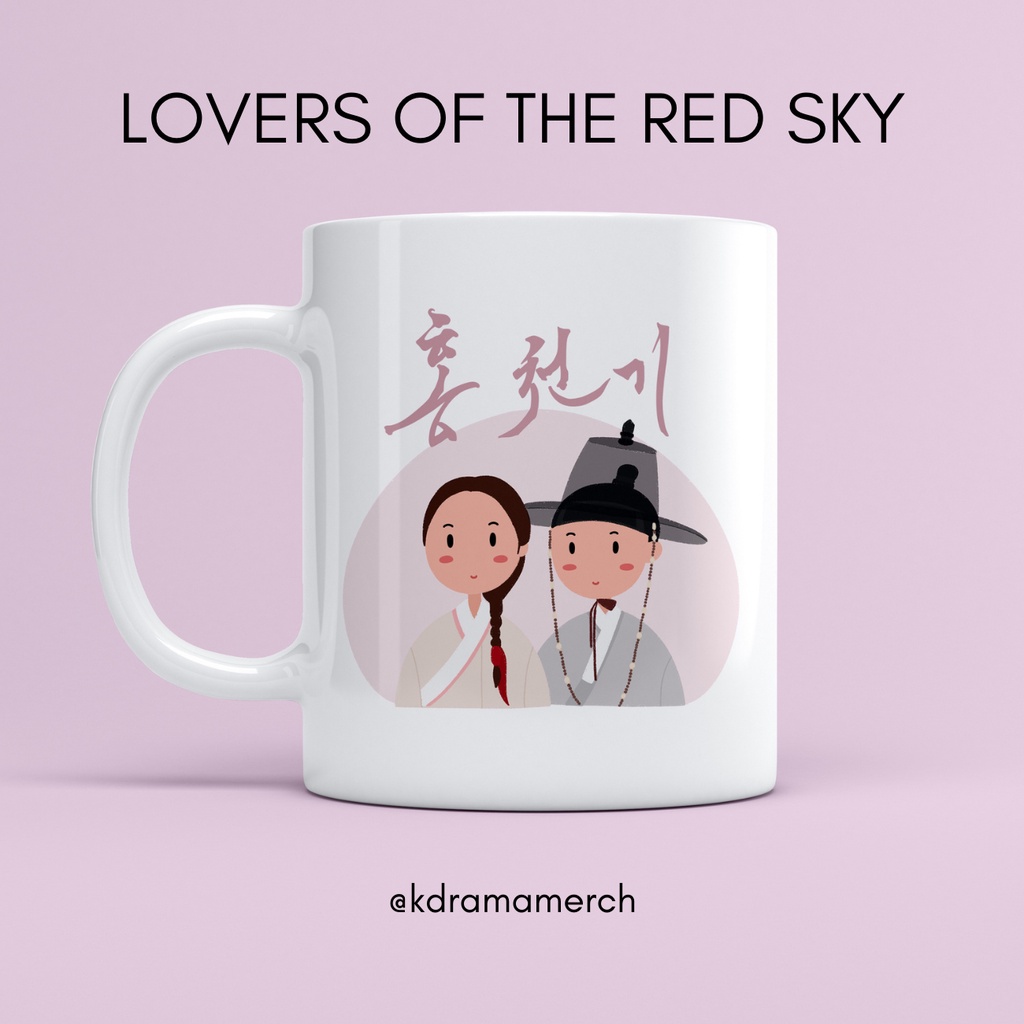 LOVERS OF THE RED SKY MUG DRAMA KOREA / GELAS / DRAMA KOREA FANKIT / DRAKOR / MUG KERAMIK / KDRAMA /