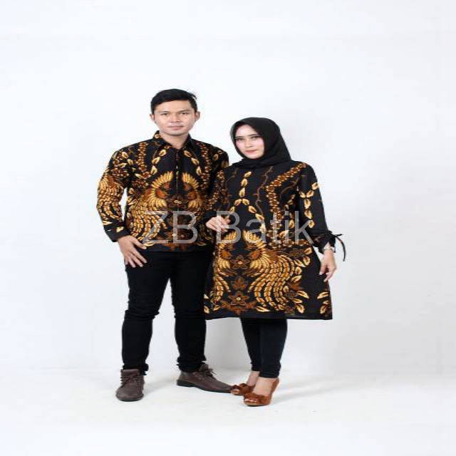 ZB Batik - Maura Couple - Sania Ruffle Batik Couple Ori Ndoro Jowi Garansi Termurah Shopee